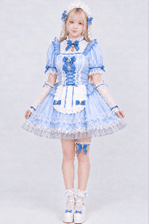 エレガンスシュシュロココメイド(ブルー)
