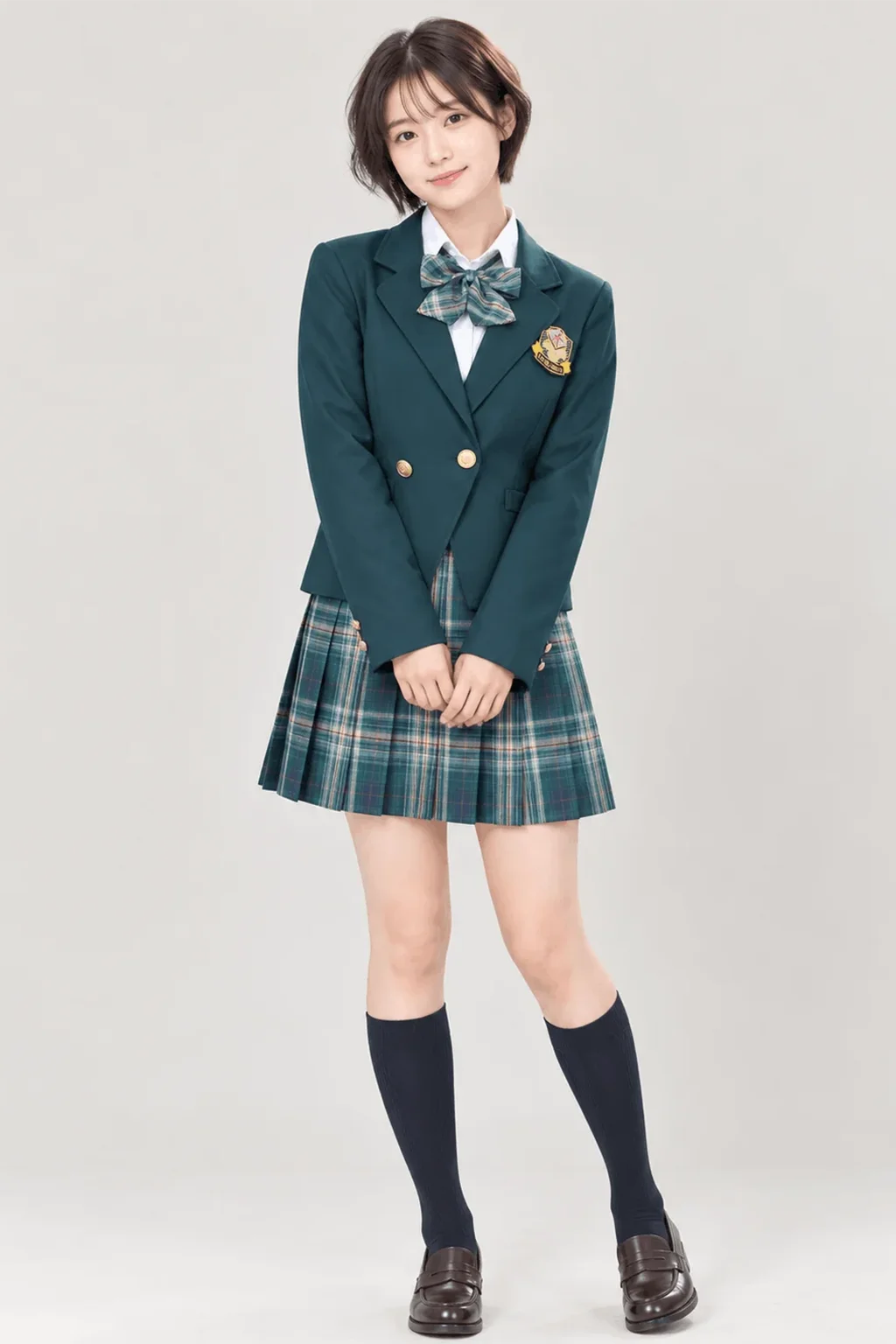 クラシックグリーンブレザー制服　正面