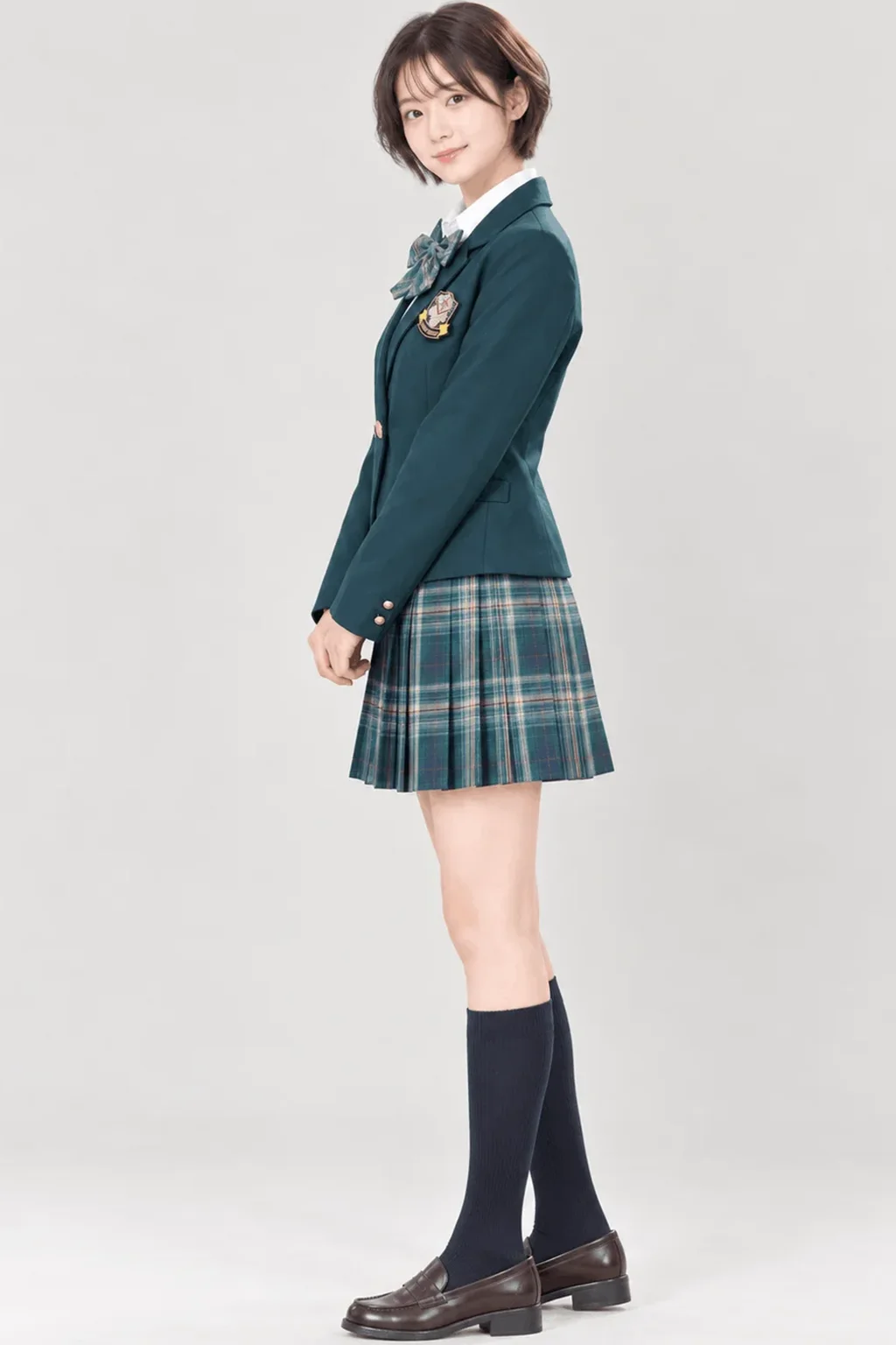 クラシックグリーンブレザー制服　左引き