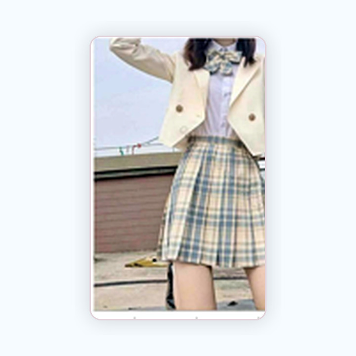 アイスブルーチェック ブレザー制服