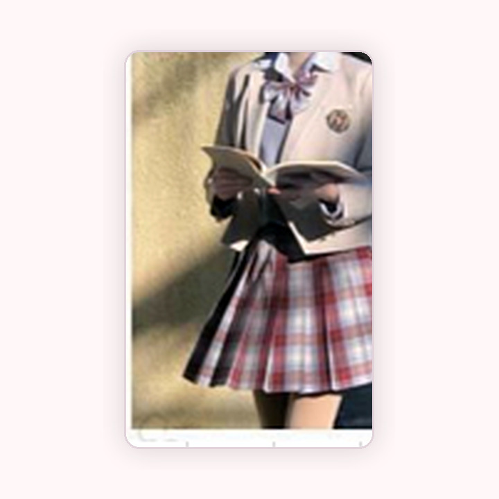 ワインレッドチェック ブレザー制服