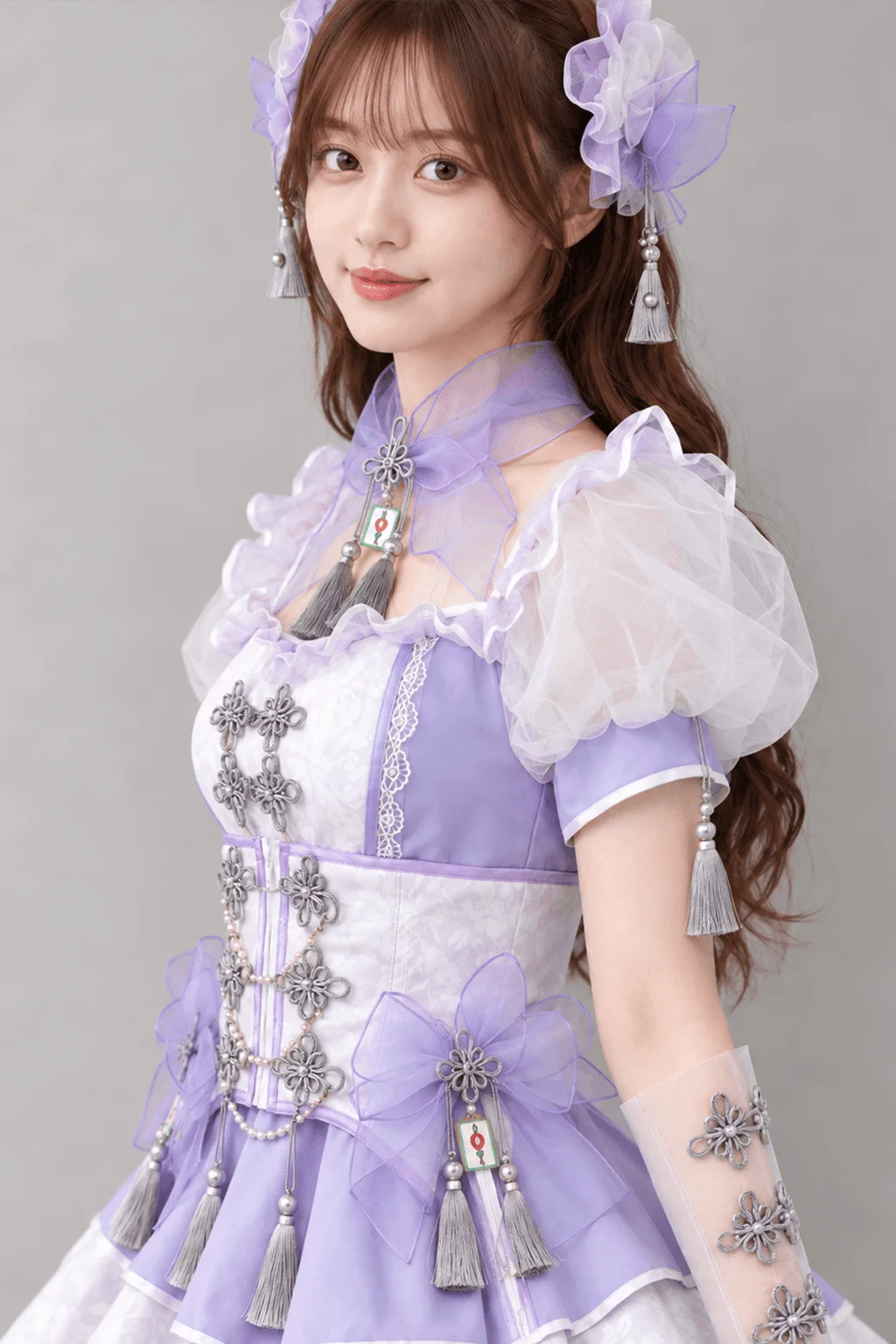 キャンディシェル麻雀チャイナ パープル 左寄り