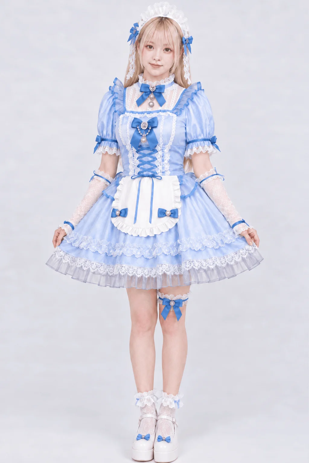 エレガンスシュシュロココメイド ブルー 正面