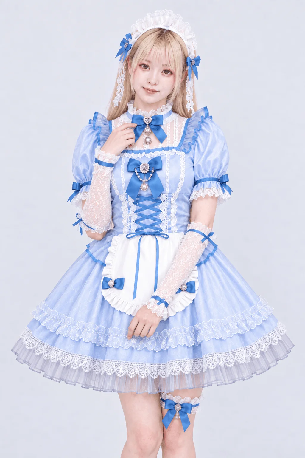 エレガンスシュシュロココメイド ブルー 正面寄り