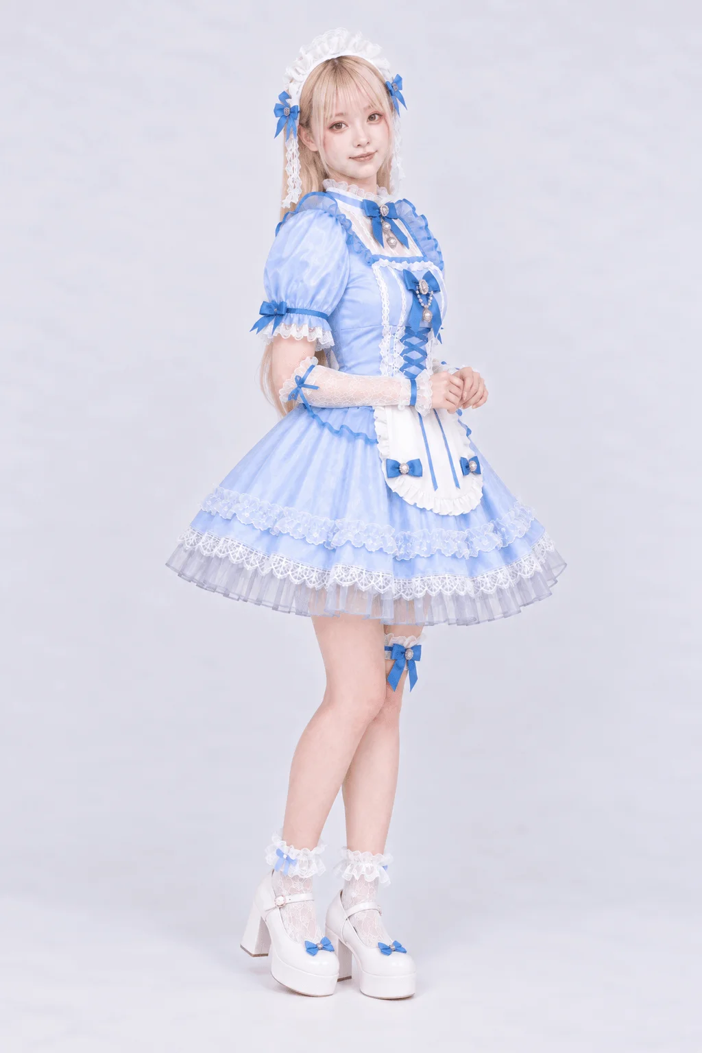 エレガンスシュシュロココメイド ブルー 右