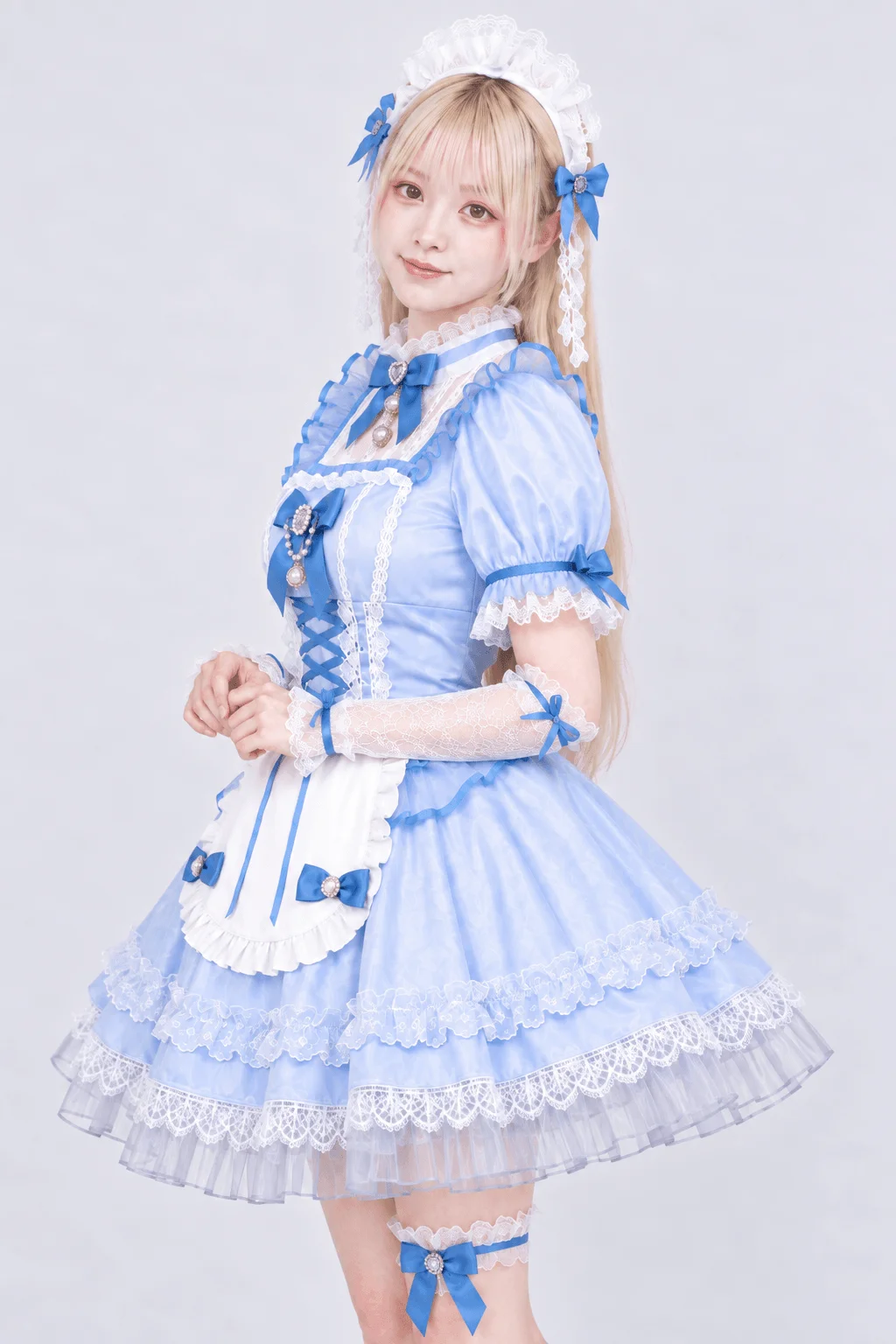 エレガンスシュシュロココメイド ブルー 左寄り