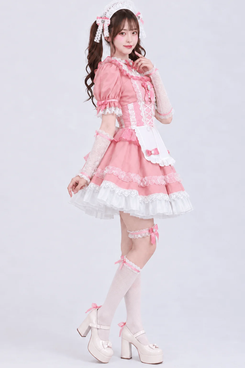 エレガンスシュシュロココメイド ピンク 右