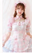 エレガンスシュシュロココメイド ピンク