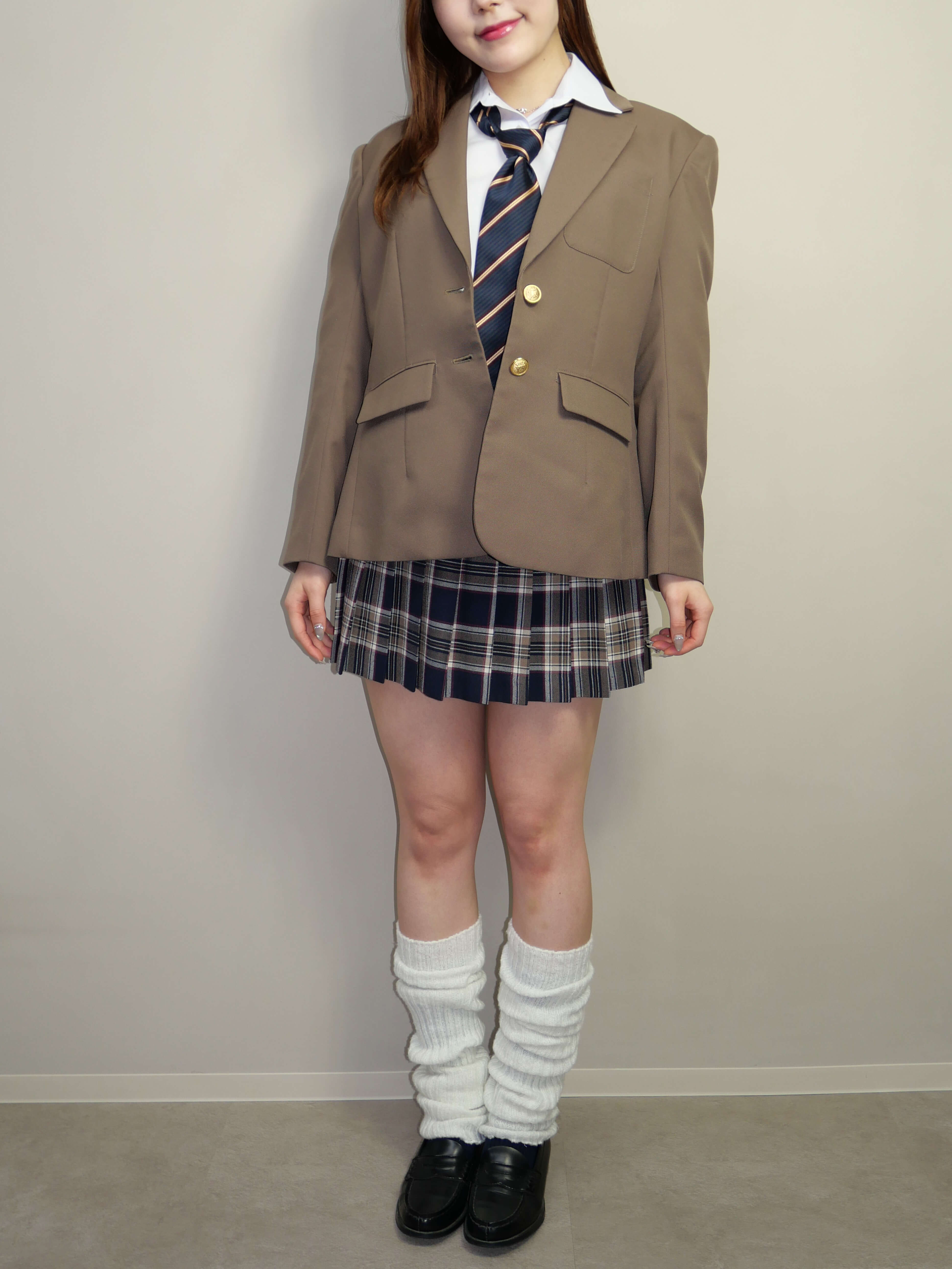 レディースブレザー学生服レンタル　コーディネート例e6