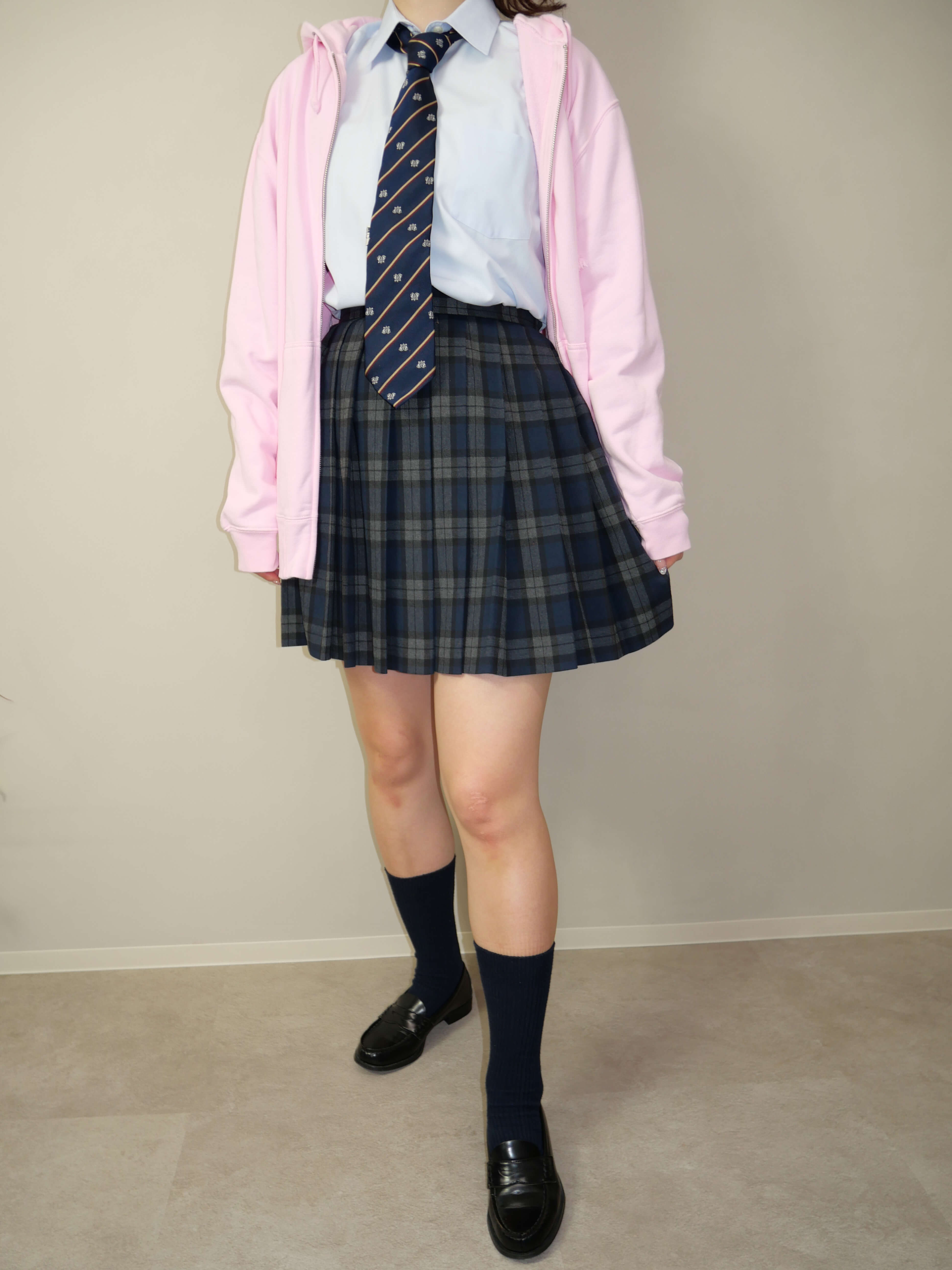 レディースブレザー学生服レンタル　コーディネート例e8