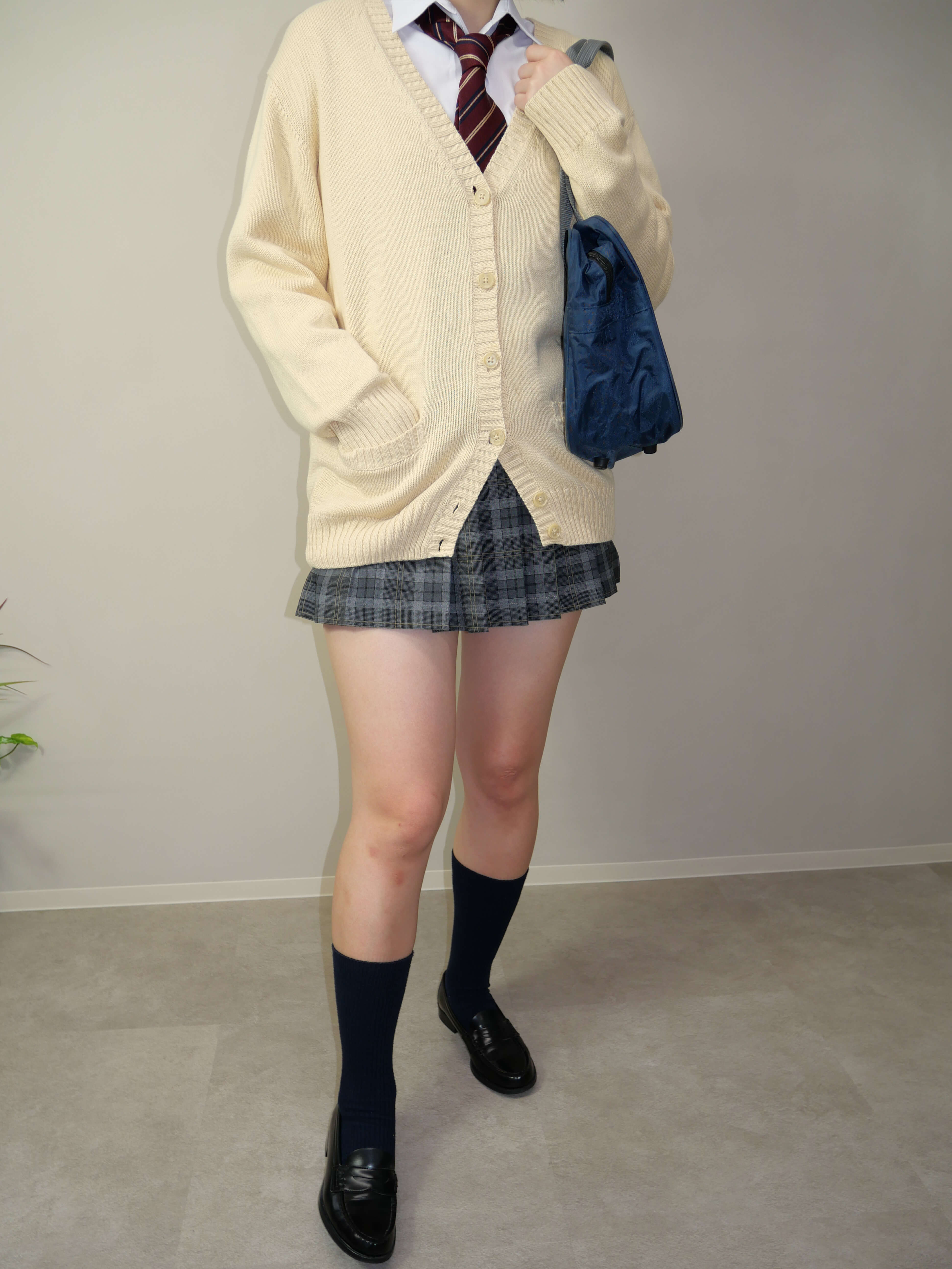 レディースブレザー学生服レンタル　コーディネート例e9