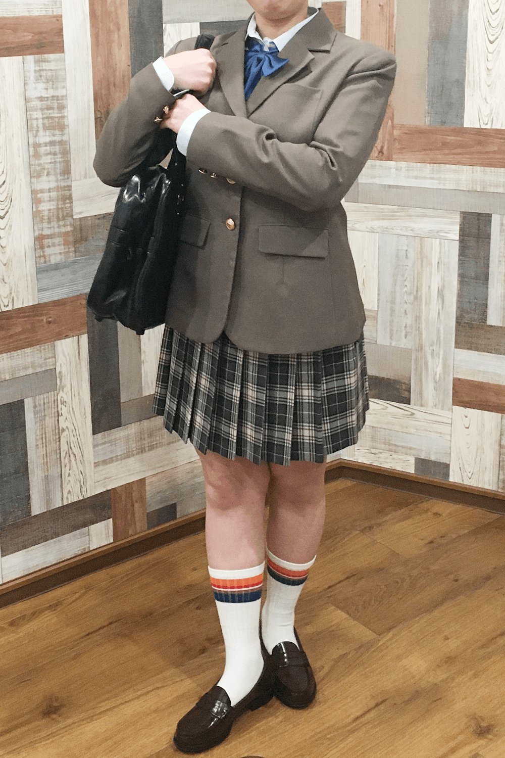 レディースブレザー学生服レンタル　コーディネート例