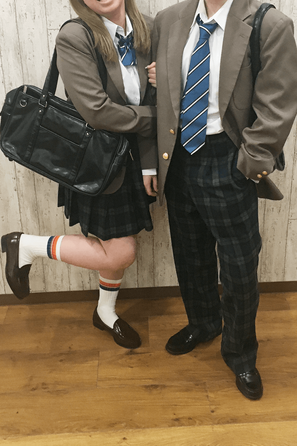 メンズ学生服・レディースブレザー学生服のコーディネート例